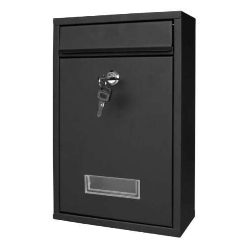 Pepita klasična poštanska kutija od pocinčanog čelika #crna
