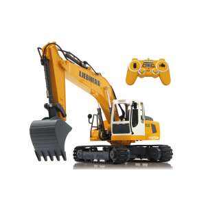 Excavator cu telecomandă Jamara Liebherr R936, scară 1:20, galben, cu telecomandă - Jamara