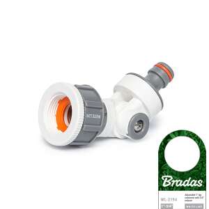 Bradas WL-2194 Conector reglabil pentru robinet de 1" cu 3/4" Masculin, White Line - White Line