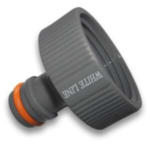 Conector WHITE LINE cu filet interior de 1/2 inch, gri - White Line