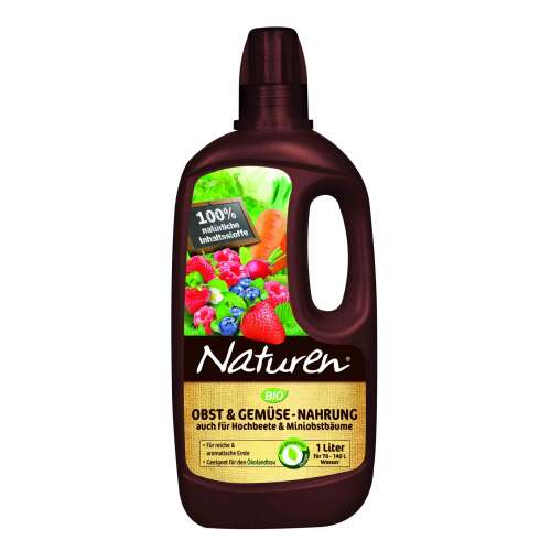 Naturen Bio Fruit & Vegetable Nourishment, 1 Liter, Organic Fertilizer for Fruits and Vegetables