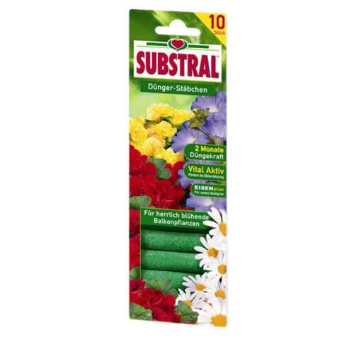 Substral fertilizer sticks for balcony plants, 10 sticks