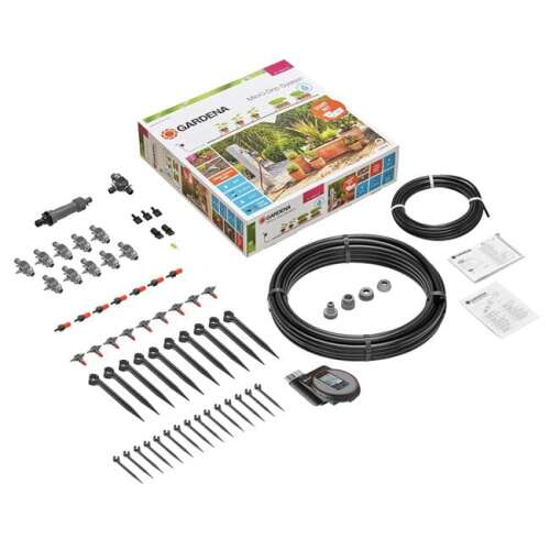 Gardena Micro-Drip-System Start Set für 7 Töpfe und 3 Pflanzkästen, Größe M, automatisch
