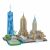Zostavené CubicFun City Line New York 3D puzzle s Sochou slobody, Empire State Building a Chrysler Building