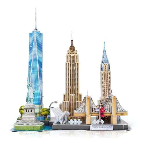 CubicFun CityLine 3D Puzzle New York City, zostavený model