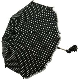 Fillikid umbrelă de soare cu buline negru 06 71802626 Umbrele de soare pentru cărucior