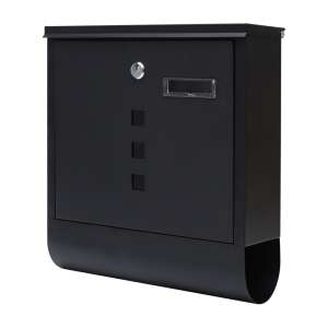 Pepita Waterproof Mailbox with Plexiglass Window #black