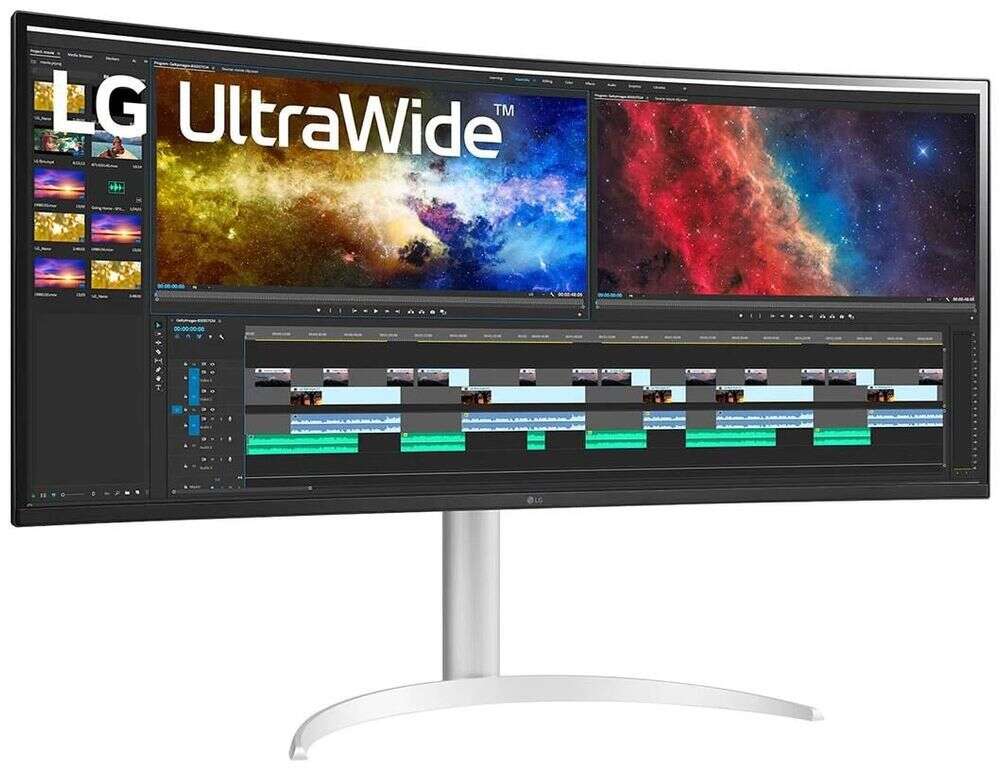 Lg 38" 38bq85c-w ultrawide ívelt monitor