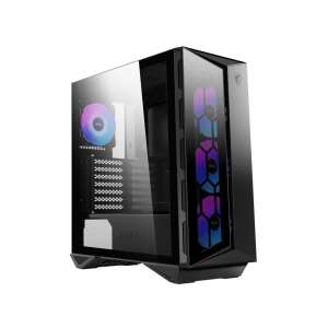 MSI MPG Gungnir 110R Mid-Tower PC Case with Tempered Glass Side Panel, Black - Computers and Accessory