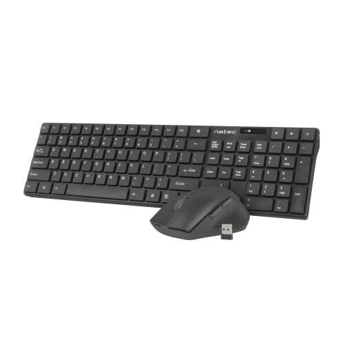 Set tastatură și mouse de gaming wireless Natec Stingray, negru