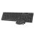 Natec Stingray Wireless Keyboard and Mouse Combo, black, ergonomic design