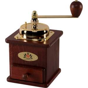 Zassenhaus 40029 kézi kávédaráló, fa, fiókkal, aranyozott - Zassenhaus