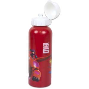 Big Hero 6 aluminum water bottle, 450 ml, red, with Big Hero 6 characters - Water Bottle