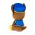 Back view of Gund Paw Patrol Chase Plush Toy, 15cm