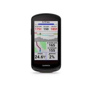 Garmin Edge 1040 Solar GPS Fahrradcomputer mit Farbdisplay, das Daten wie Geschwindigkeit, Distanz und Höhe anzeigt - Sport & Freizeit