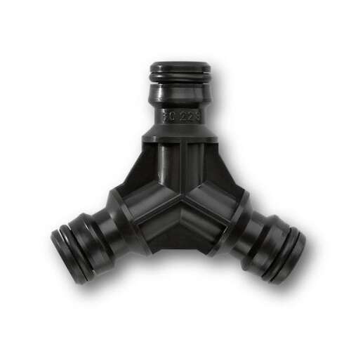 Kärcher 3-way hose connector, black, for connecting three hoses