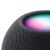 Detaljan prikaz vrha plavog pametnog zvučnika Apple HomePod mini s osvijetljenim dodirnim kontrolama