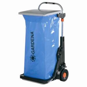 Wózek ogrodowy Gardena z niebieskim workiem i pokrywą, do zbierania odpadów ogrodowych - Skrzynka pocztowa, Wózek ogrodowy, Grill ogrodowy, piekarnik, Domek ogrodowy i Nawóz