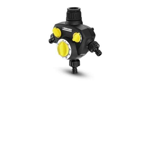 Kärcher WT 2.000 water timer, black and yellow, 3 hose connections, 120 minutes timer
