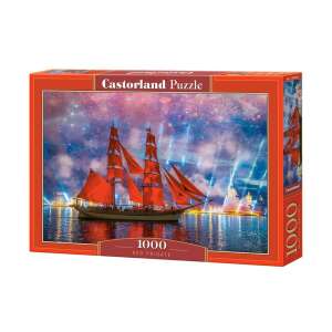 Castorland puzzle 1000 db-os - Vörös fregatt 32066770 Puzzle - Hajó