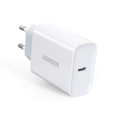 Incarcator de retea Incarcator rapid de perete Ugreen cu USB-C, PD, 30W, QC 4.0, alb