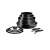 Комплект за готвене Tefal Ingenio Easy Cook & Clean, 10 части, черен, със свалящи се дръжки
