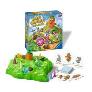 Lotti Karotti Deluxe társasjáték, zöld játéktáblával, dombokkal, óriási répával és nyúlfigurákkal - Ravensburger