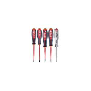 Milwaukee insulated screwdrivers, 1000V rated, set of 5 - Hand tool