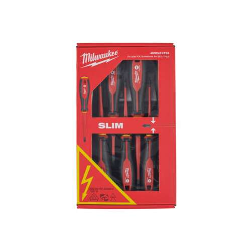Milwaukee 7-piece insulated screwdriver set in retail packaging