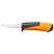 Fiskars Craftsman's knife with built-in sharpener, orange and black handle