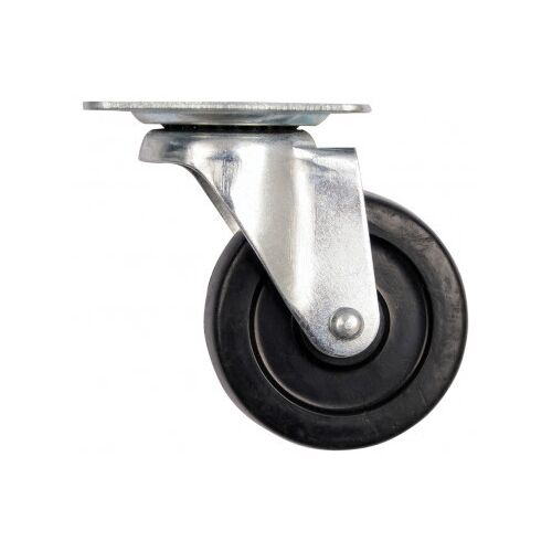 VOREL 50mm Lenkrolle Industrierad mit Montageplatte