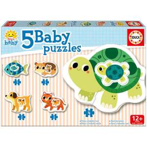 Educa állatok bébi puzzle, 5 az 1-ben 71847401 