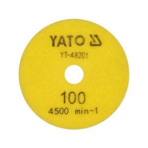 YATO YT-48201 100mm Hook and Loop Diamond Polishing Pad - Polishing disc