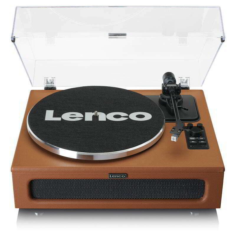Lenco ls-430 lemezlejátszó beépített hangszóróval - barna