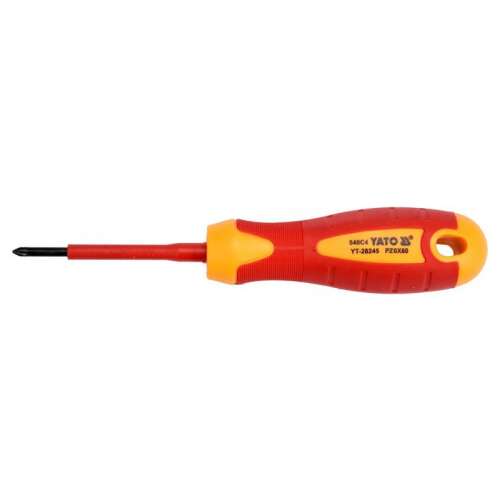 YATO PZ0 x 60 mm Insulated Screwdriver for up to 1000V
