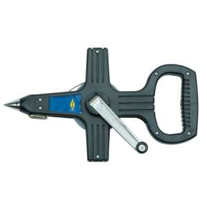 30 Meter Stahlbandmaß mit offenem Gehäuse, schwarz und blau - Vorel