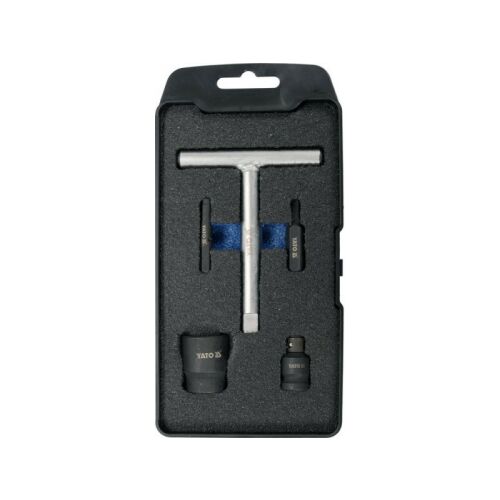 Set chei pentru bușonul de scurgere a uleiului YATO, 5 piese, 3/8 inch, în cutie
