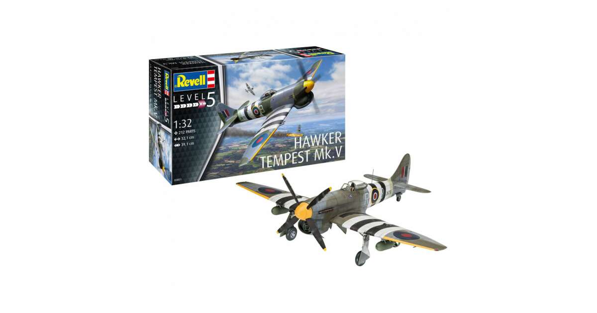 Revell 03851 Hawker Tempest V - - Légcsavaros - Repülők - Makett