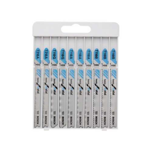 Bosch Basic for Metal fűrészlap készlet, 10 darabos, T befogás, fémhez