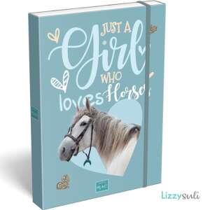 Lovas füzetbox A/4, MICI Just a girl who loves horses, fehér ló 82880354 
