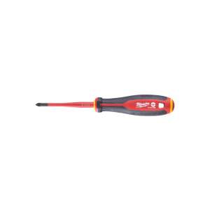Milwaukee PH1/SL1 Insulated Screwdriver, 80mm, 1000V - Milwaukee Screwdriver