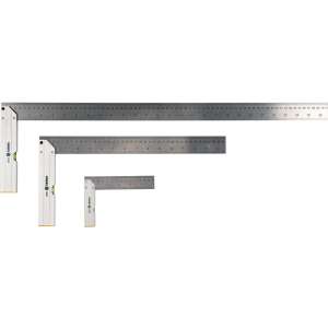 VOREL 3-teiliges Edelstahl-Winkelmessersatz mit Wasserwaage, 150 mm, 400 mm, 700 mm - Vorel