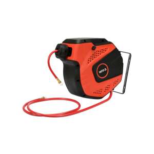 Yato pneumatic hose reel, 14m, automatic, red, black, for air tools, workshop, garage - Yato
