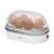 Clatronic EK 3497 egg cooker, white and silver, 6 egg capacity