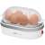 Clatronic EK 3497 egg cooker, white and silver, 6 egg capacity