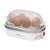 Clatronic EK 3497 egg cooker, white and silver, 6 egg capacity