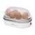 Clatronic EK 3497 egg cooker, white and silver, 6 egg capacity