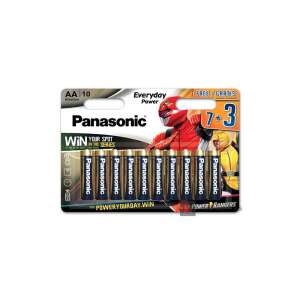 Baterie alkaliczne Panasonic AA, 1,5 V, opakowanie 10 sztuk, Everyday Power, edycja Power Rangers - Komputer i akcesoria