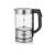 Severin WK 3458 0,5L üveg vízforraló rozsdamentes acél talppal, a forraló a talpon