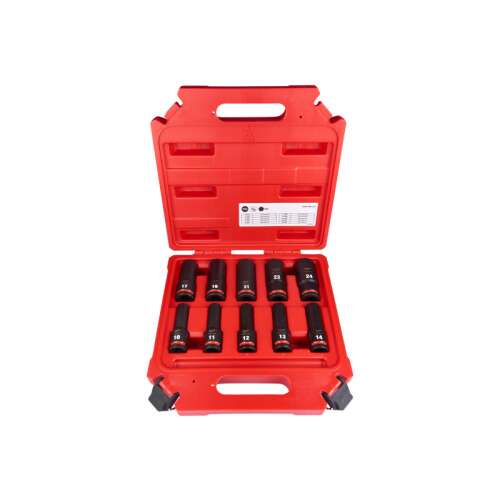 Milwaukee 10-Piece Deep Impact Socket Set, 1/2-Inch Drive